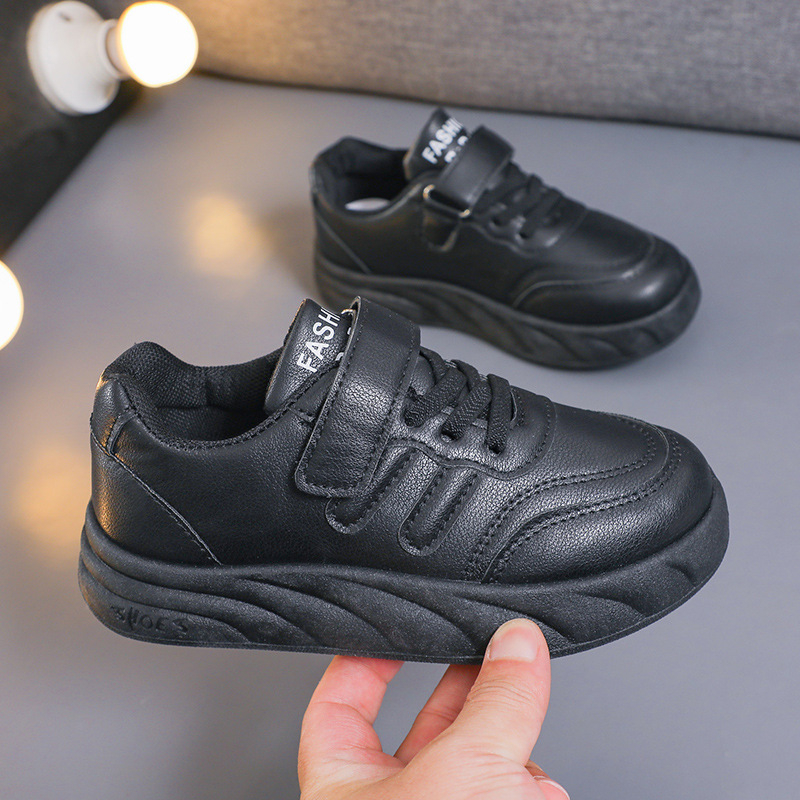 Bērnu sporta apavi, PU augšdaļa, gumijas zole, zemais siluets, brīvā laika stils, vecums 4–12 gadi