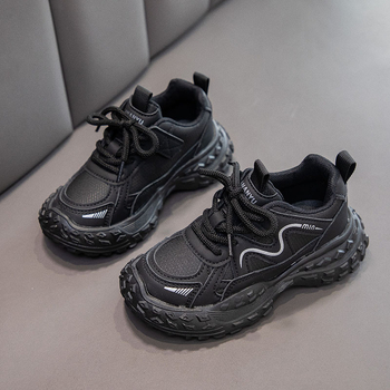 Παιδικά αθλητικά παπούτσια με επάνω μέρος από συνθετικό δέρμα και σόλα από καουτσούκ - ελαφριά, αντιολισθητικά, unisex