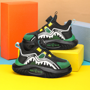 Αγόρια Παπούτσια Τρεξίματος, πάνω μέρος από συνθετικό δέρμα, σόλα EVA, κλείσιμο με περιστροφική αγκράφα, αναπνεύσιμα και ελαφριά