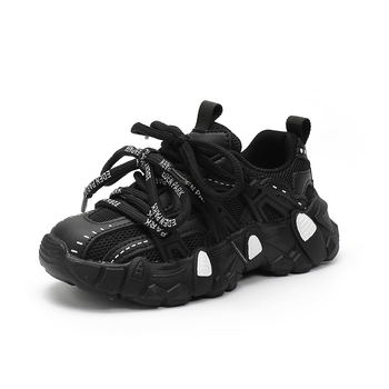 Κοριτσίστικα αθλητικά παπούτσια, λανσάρισμα φθινοπωρινό 2024, PU επάνω μέρος, σόλα καουτσούκ, αναπνεύσιμα, αντιολισθητικά