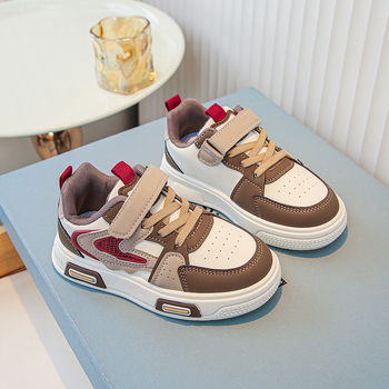 Παιδικά παπούτσια σε κορεατικό στυλ, για ηλικίες 1–12 ετών; επάνω μέρος από μικροΐνες, σόλα από καουτσούκ, κλείσιμο Velcro; αδιάβροχα και ανθεκτικά στη φθορά.