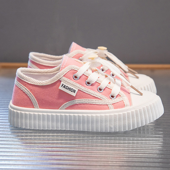 Bērnu auduma kedas, universālas, zemais profils, svītrainais raksts, šņorēšana priekšā