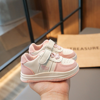 Bērnu staigāšanas kurpes ar mīkstu zoli, Velcro aizdare, elpojošas, neslīdīga gumijas zole, piemērotas 1–3 gadu vecumam.