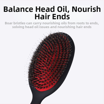 Χτένα με ωοειδή πλάκα από ABS, με αερόμαξιλάρι και μασάζ στο τριχωτό της κεφαλής