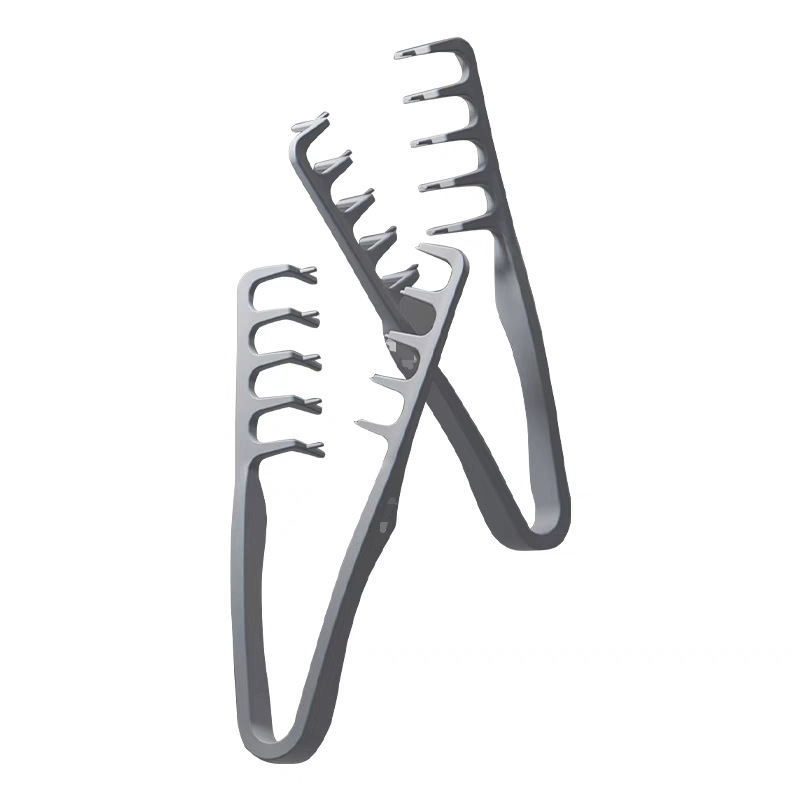 Matu ķemme no ABS materiāla, universāls stilizēšanas instruments sakņu pacelšanai un apjomam