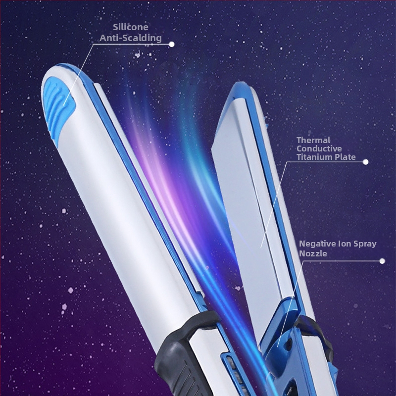 Dvojúčelová kulma a žehlička na vlasy — keramický vykurovací element, priemer tepelného vodiča pod 15 mm, 15 úrovní teploty, 350 W, 127–220 V