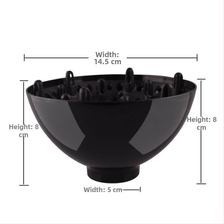 Салонен капак за сушене на коса с найлонов корпус, безчетков двигател, 3 скорости на въздуха и шум под 36 dB