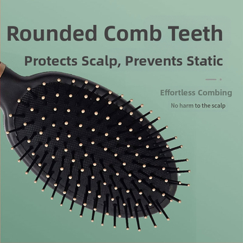 Dr. Fat Pieptene cu pernă de aer – pentru păr lung și creț, masaj, anti-statice