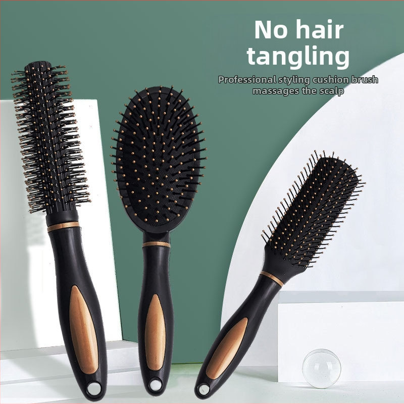 Dr. Fat Pieptene cu pernă de aer – pentru păr lung și creț, masaj, anti-statice