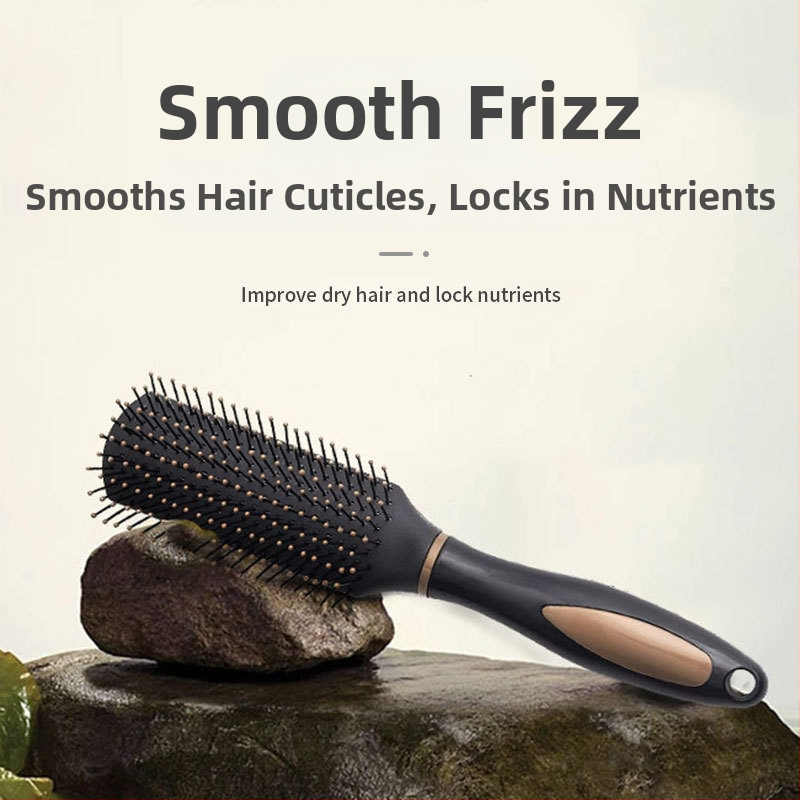 Dr. Fat Гребен за коса с въздушна възглавница – за дълги и къдрава коса, масаж, антистатичен