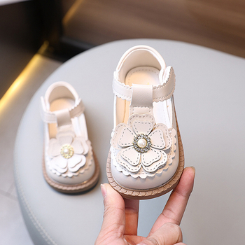 Δερμάτινα παπουτσάκια μωρών για κορίτσια, άνω μέρος από συνθετικό δέρμα, γλυκό στυλ, προέλευση Taizhou, Zhejiang