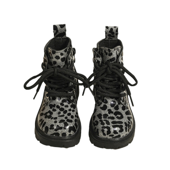 Meitenēm Martins zābaki, sānu aizdare, viegli, augšdaļa no sintētiskās ādas, gumijas zole, piemēroti pavasarim un rudenim