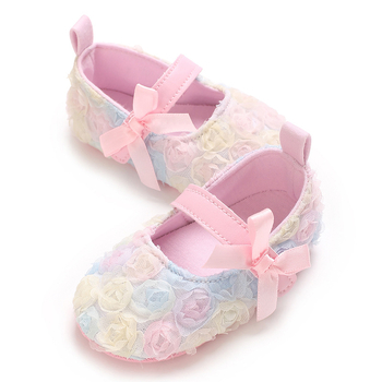 Παιδικά Παπούτσια Πριγκίπισσας για Μωρά 12–36 μήνες, μαλακή σόλα, βαμβακερό επάνω μέρος, Velcro, αναπνεύσιμα