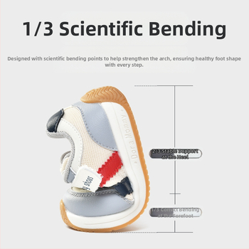 Unisex βρεφικά παπούτσια για περπάτημα, με επάνω μέρος από δίχτυ, μαλακό πάτο, Velcro κλείσιμο, αναπνεύσιμα και αντιολισθητικά, 12–36 μηνών