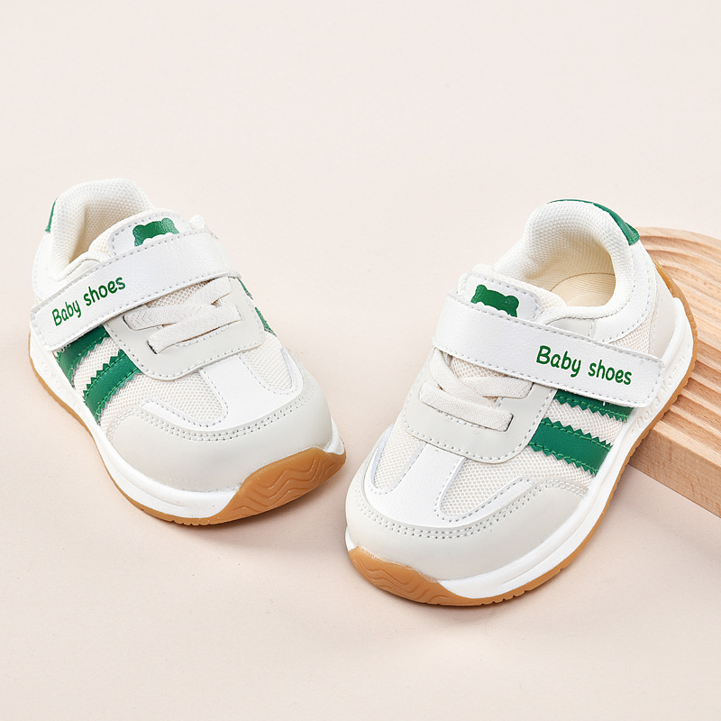 Uniszex totyogócipő hálós felsőrésszel, puha talppal, Velcro-zár, légáteresztő, csúszásmentes, 12–36 hónap