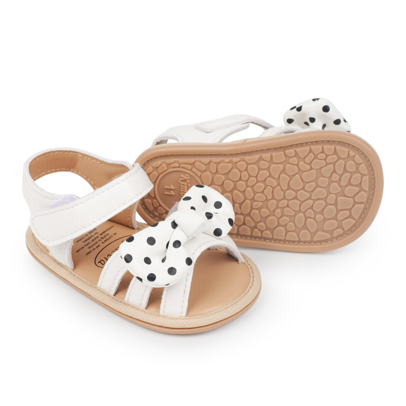 Pantofi pentru copii mici - Stil prințesă, Părțile superioare din PU artificial, Respirabili, Anti-derapare, Închidere Velcro