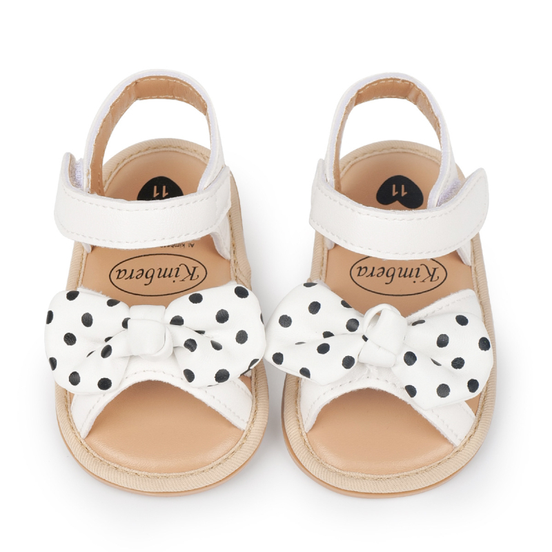 Pantofi pentru copii mici - Stil prințesă, Părțile superioare din PU artificial, Respirabili, Anti-derapare, Închidere Velcro