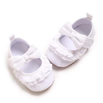 Παιδικά παπούτσια για νήπια - στυλ πριγκίπισσας, άνω μέρος από βαμβάκι, αναπνέουν, 12-36 μηνών, άνοιξη