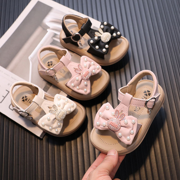 Princese sandales meitenēm (1–3 gadi) - augšējais materiāls mikrošķiedras āda, zole EVA, Velcro aizdare, karikatūras raksts