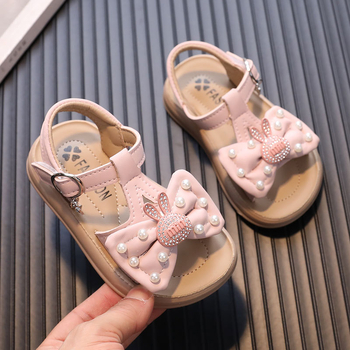 Princese sandales meitenēm (1–3 gadi) - augšējais materiāls mikrošķiedras āda, zole EVA, Velcro aizdare, karikatūras raksts