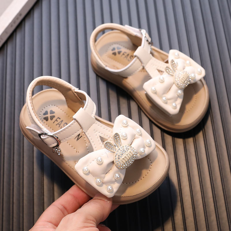 Princese sandales meitenēm (1–3 gadi) - augšējais materiāls mikrošķiedras āda, zole EVA, Velcro aizdare, karikatūras raksts