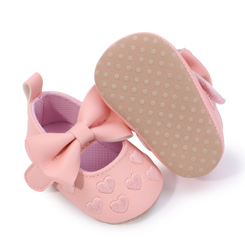 Pantofi pentru copii mici – Mary Jane, stil prințesă, din PU piele, închidere Velcro, respirabili și anti-derapare