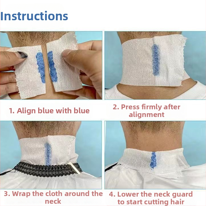 Vienreizēja kakla papīra matu griezumam, paplašināta kakla aizsardzība, galvas iesaiņošanai paredzētais papīrs pret matu daļiņām (šalles papīrs, 400 g, vispārēja lietošana)