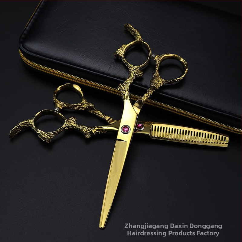 Плоски фризьорски ножици със 28 зъба и 25% разреждане — Crazy Shear