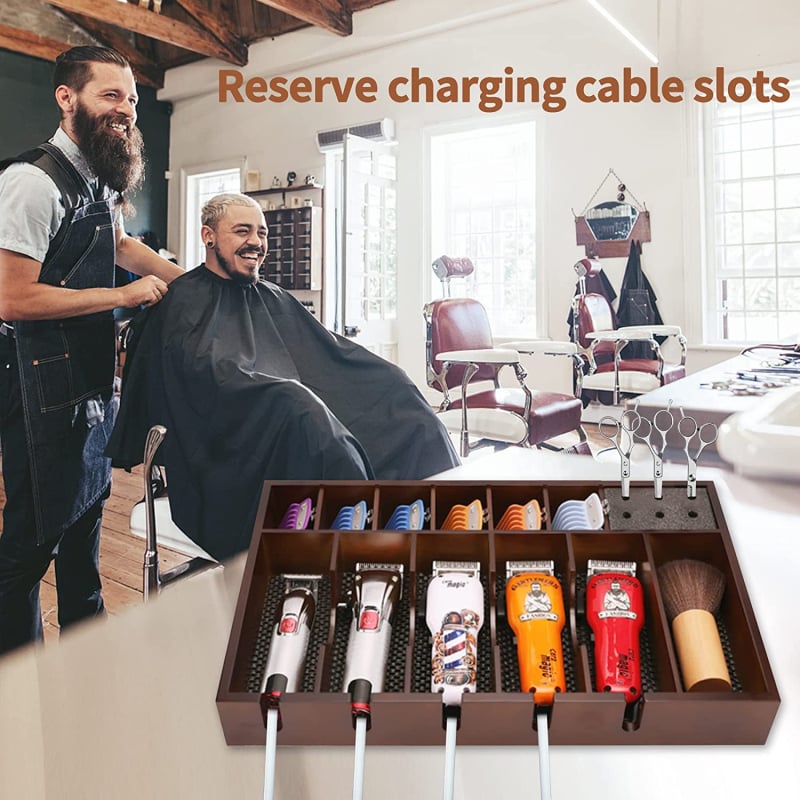 Šukuosenos įrankių laikymo dėžutė, drožinėta medinė organizatorė, modelis 3-8, Yunxiang