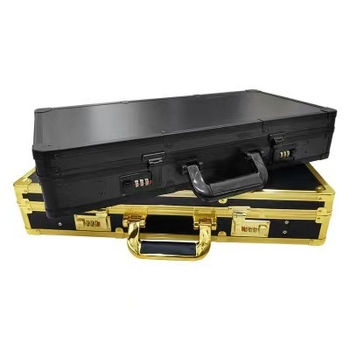 Cutie de depozitare pentru unelte de coafură - carcasă din aluminiu antishock, organizator portabil pentru manichiuriști și stiliști, foarfece și mașini de tuns, 2,5 kg