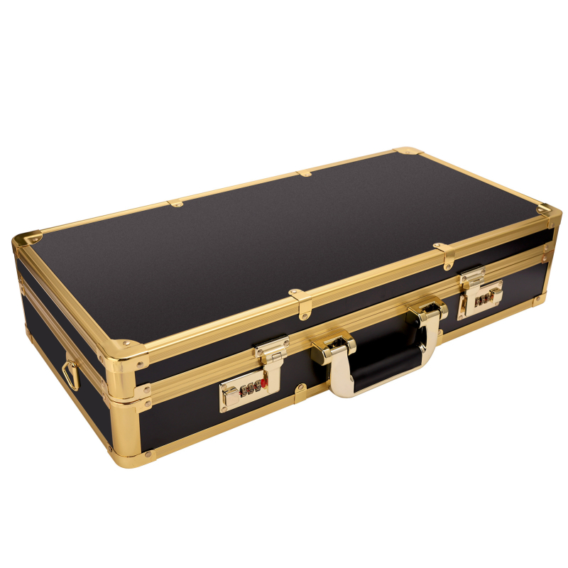 Cutie de depozitare pentru unelte de coafură - carcasă din aluminiu antishock, organizator portabil pentru manichiuriști și stiliști, foarfece și mașini de tuns, 2,5 kg