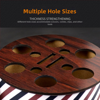 Frizieru instrumentu uzglabāšanas kārba ar neslīdošu pamatu – retro personalizēts dizains šķērēm un ķemmēm