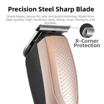 Elektriska matu griezējs mājas lietošanai, uzlādāms, modelis AT-1210, nerūsējošā tērauda griešanas galva, piemērots pieaugušajiem un bērniem