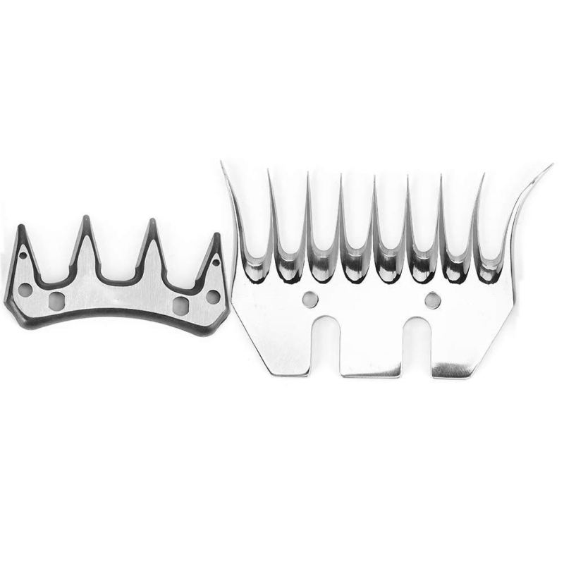 Elektrinės vilnos žnyplų ašmenys – aukštas kietumas, gera patvarumas, aštrus; 13/9 tiesus ir 13/9 išlenktas