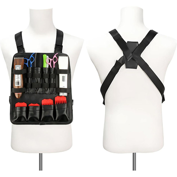 Чанта за инструменти на стилиста за съхранение - Maiwei, PU материал, водоустойчива, ултралека, за пътуване, мъжка гръдна чанта