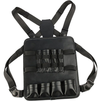 Чанта за инструменти на стилиста за съхранение - Maiwei, PU материал, водоустойчива, ултралека, за пътуване, мъжка гръдна чанта