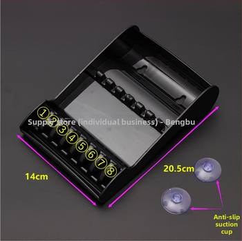 Frizieru šķērēm kaste ar neslīdošu turētāju – frizieru salonam organizētājs