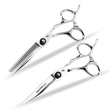 Nepurlson ψαλίδι κομμωτικής με σπαθώδη λεπίδα διπλής όψεως, 8H σκληρότητα