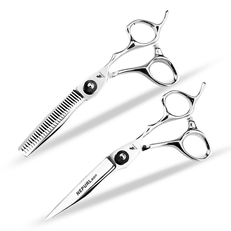 Nepurlson ψαλίδι κομμωτικής με σπαθώδη λεπίδα διπλής όψεως, 8H σκληρότητα