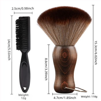 Εργαλεία Κομμωτικής — Μαλακή βούρτσα με ίνες για καθαρισμό, καθαρό βάρος 120 g, μάρκα Haircut and hair removal, για γενική χρήση