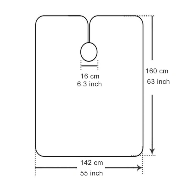 Matu krāsošanas šalle, ūdensdroša, profesionālam frizieru salonam, pieaugušo izmantošanai, krāsošanai un skūšanai