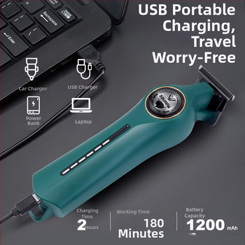 SOLIMPIA Pievienojams matu griezējs ar titāna sakausējuma asmeni, noņemama un mazgājama asmens, baterijas darbības laiks 1–3 stundas, ūdensdrošs, klusums 36–45 dB