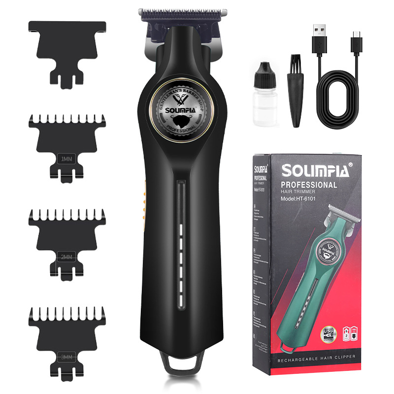 SOLIMPIA Pievienojams matu griezējs ar titāna sakausējuma asmeni, noņemama un mazgājama asmens, baterijas darbības laiks 1–3 stundas, ūdensdrošs, klusums 36–45 dB