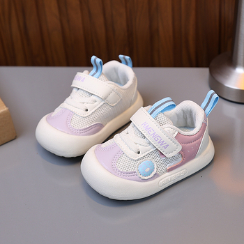 Λειτουργικά παπούτσια για βρέφη/νήπια 12–36 μηνών – αναπνεύσιμο πάνω μέρος από δίχτυ, αντιολισθητική σόλα, κλείσιμο Velcro, χαμηλός αστράγαλος