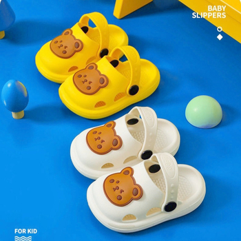 Bērnu clog apavi ar PVC augšējo daļu, pretslīdoši, mīksta zole, divkāršs valkāšanas veids, vasarai