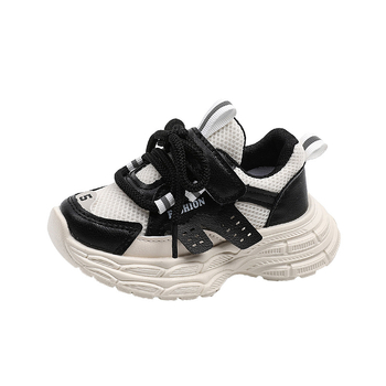 Παιδικά παπούτσια Dad Shoes με PU επάνω μέρος, διαπνέοντα και ελαφριά, Velcro κλείσιμο, EVA σόλα, Color-block σχέδιο, κατάλληλα για 1–6 ετών, άνοιξη-φθινοπωρο