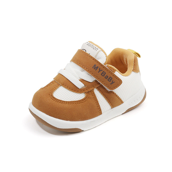 Αθλητικά παπούτσια για μικρά παιδιά με διχτυωτό επάνω μέρος, Velcro κούμπωμα, χαμηλό σχέδιο; διαπνοή, αντιολισθητική και ανθεκτικά.