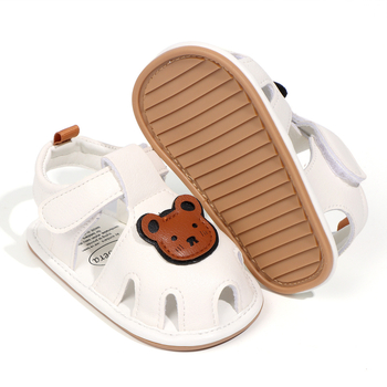 Bērnu apavi: PU augšpuse, elpojoši, anti-slip zole, karikatūras raksts, Velcro aizdare, zems potītes augums, vasara, 12–36 mēneši