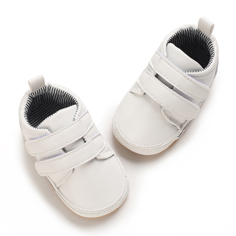 Unisex zīdaiņu apavi staigāšanai 12–36 mēnešiem, elpojoši, no mākslīgās PU ādas, ar Velcro pretslīdēšanu, pavasaris-rudens