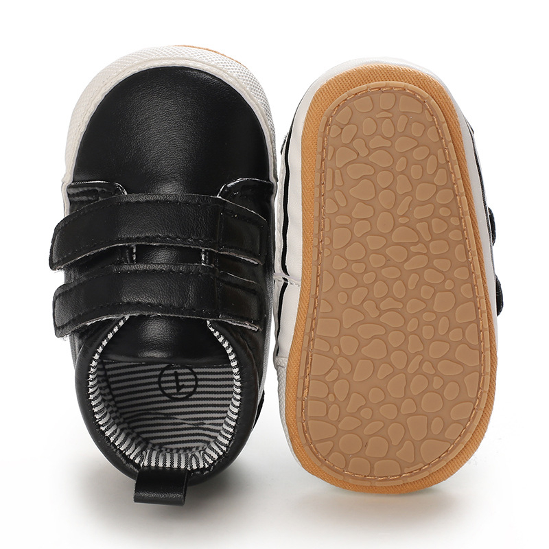 Unisex zīdaiņu apavi staigāšanai 12–36 mēnešiem, elpojoši, no mākslīgās PU ādas, ar Velcro pretslīdēšanu, pavasaris-rudens